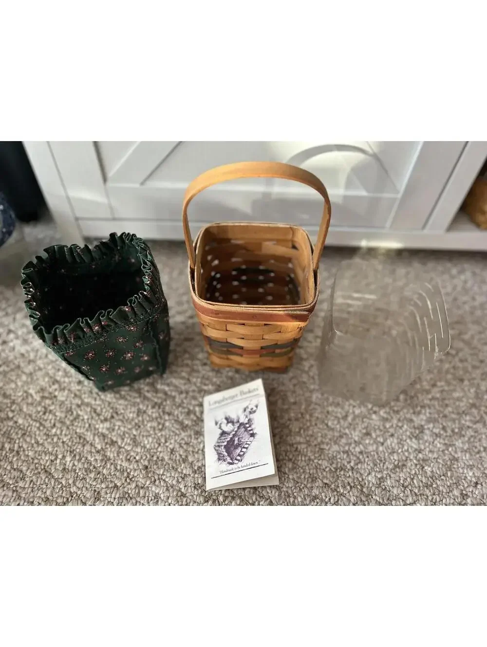 Longaberger Shades of Autumn Bittersweet Basket Liner & Protector 1992
